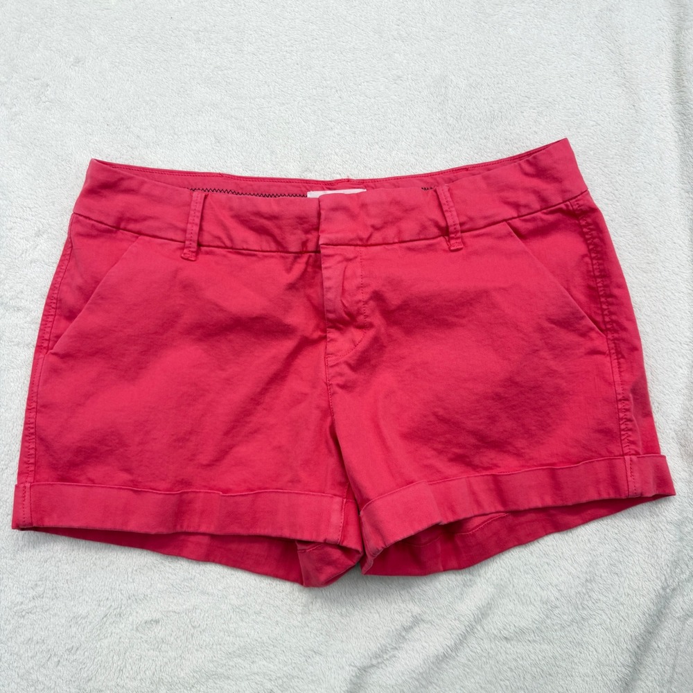 Dear John Shorts Womens 32 Pink Hampton DSM70C182VAM Viva Magenta Cuffed Chino